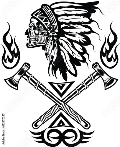 Indian chief tomahawk