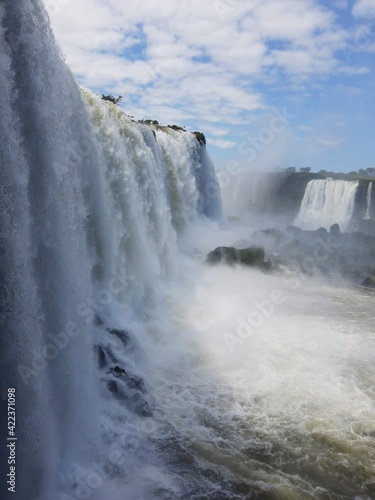 waterfall on the rocks