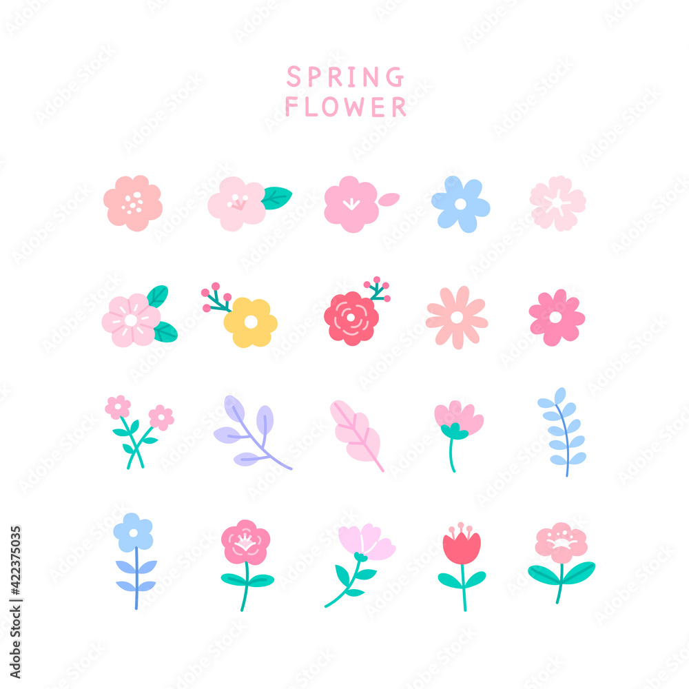 spring flower illustration (RGB) spring flower illustration (RGB)