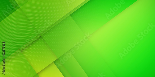 Abstract green gradient geometric shape background with dynamic box rectangle modern corporate concept