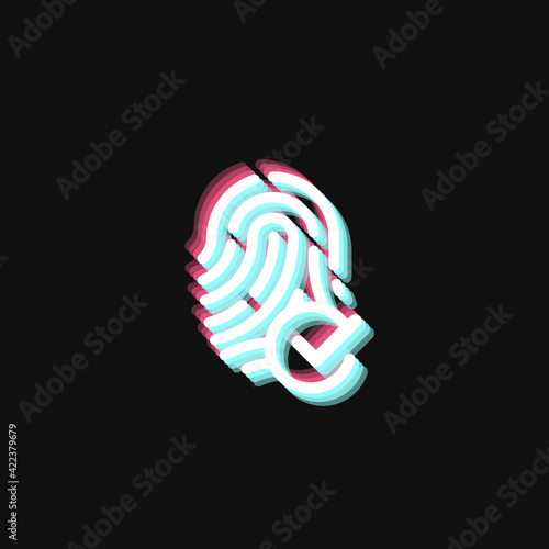 Verified Fingerprint - 3D Effect