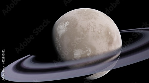 planet suitable for colonization  earth-like planet in far space  planets background 3d render