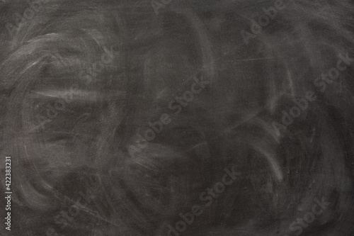 Chalk rubbed out on blackboard, chalkboard texture background copy space for add text and design