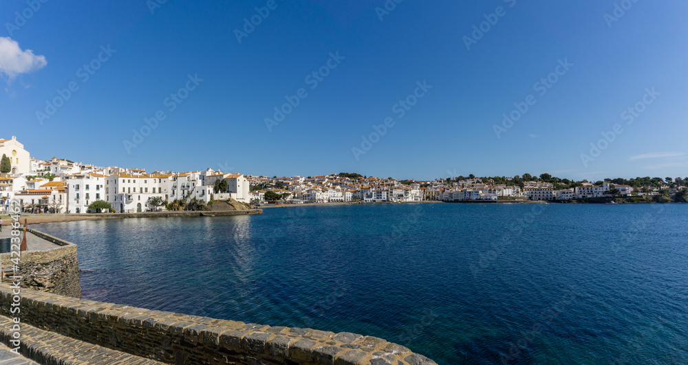 view of the idyllic seaside village of Cadaques in Catalonia
