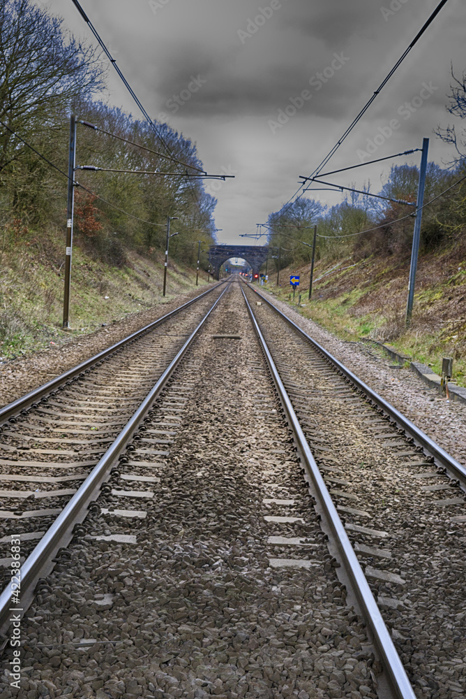 Railway Track at Ground Level Railway Track at Ground Level