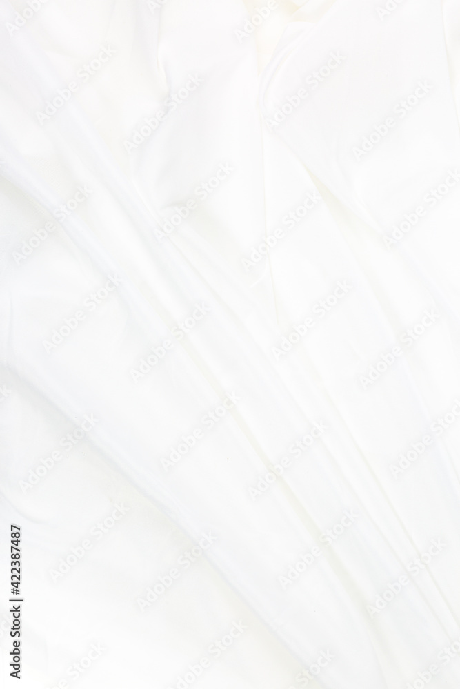 Obraz premium White cloth background abstract with soft waves