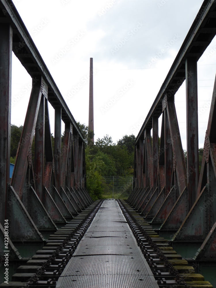 Alte Eisenbahnbrücke über die Ruhr in Dahlhausen