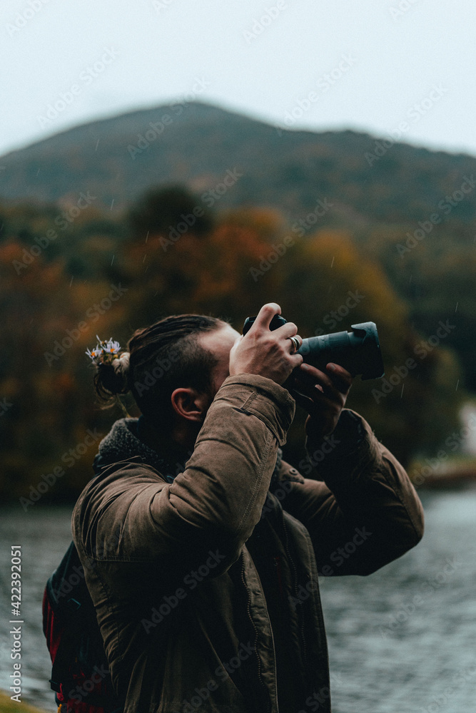 photographer in nature
