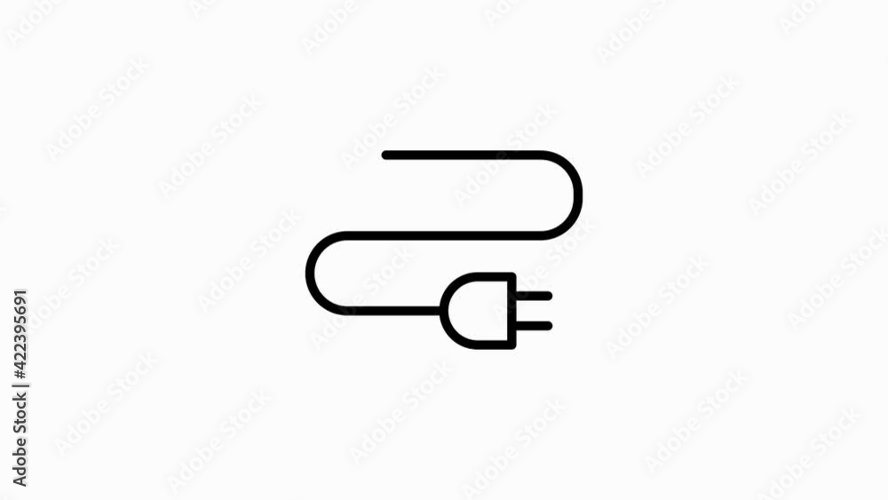 CONSTRUCTION line icon of for modern concepts, web and apps on white background. Motion graphic. CONSTRUCTION line icon of for modern concepts, web and apps on white background. Motion graphic.