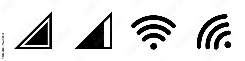 Set of wireless icons in modern. High quality black outline wifi symbols for web site design and mobile apps. Vector illustration. Set of wireless icons in modern. High quality black outline wifi symbols for web site design and mobile apps. Vector illustration.