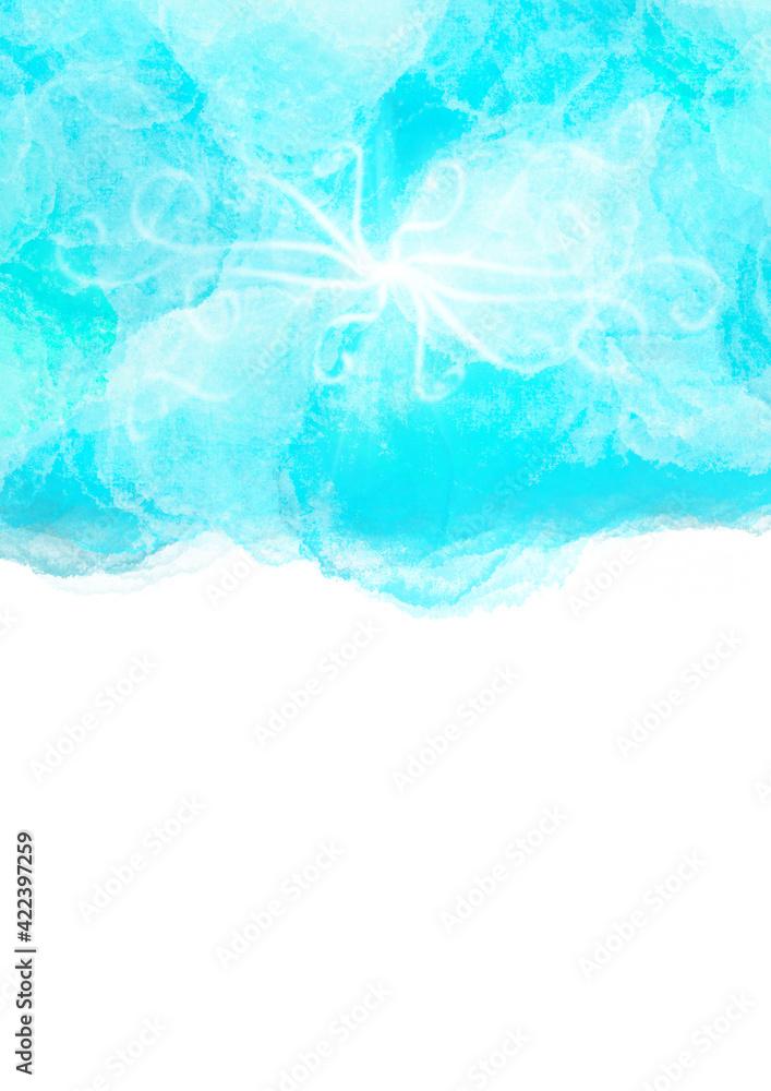 Hintergrund Vorlage A4 Layout Design hell blau türkis Wolken Wasserfarben Ornament weiß edel schlicht schön retro natürlich Grußkarte Plakat Fläche Freiraum Wasser dekor leuchtend Spirale Muster Hintergrund Vorlage A4 Layout Design hell blau türkis Wolken Wasserfarben Ornament weiß edel schlicht schön retro natürlich Grußkarte Plakat Fläche Freiraum Wasser dekor leuchtend Spirale Muster
