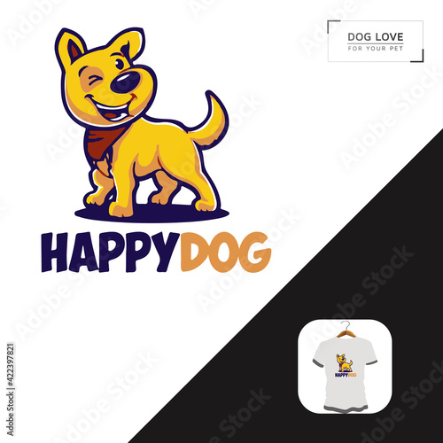 Dog Brand Launch dog t-shirt design.