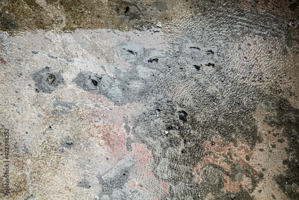 Naklejka premium Liquid multicolor concrete floor texture