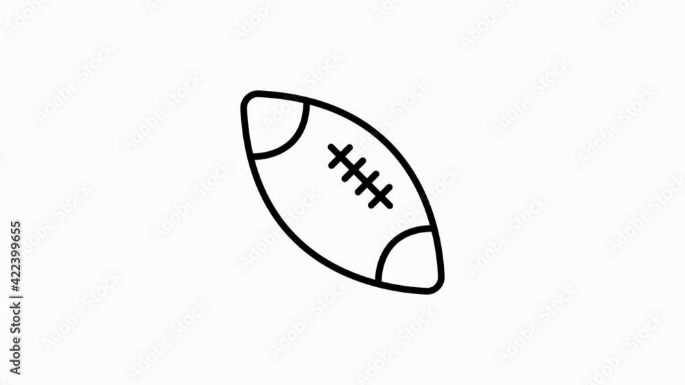 SPORT icon with line design isolated on white background. Motion graphic. SPORT icon with line design isolated on white background. Motion graphic.