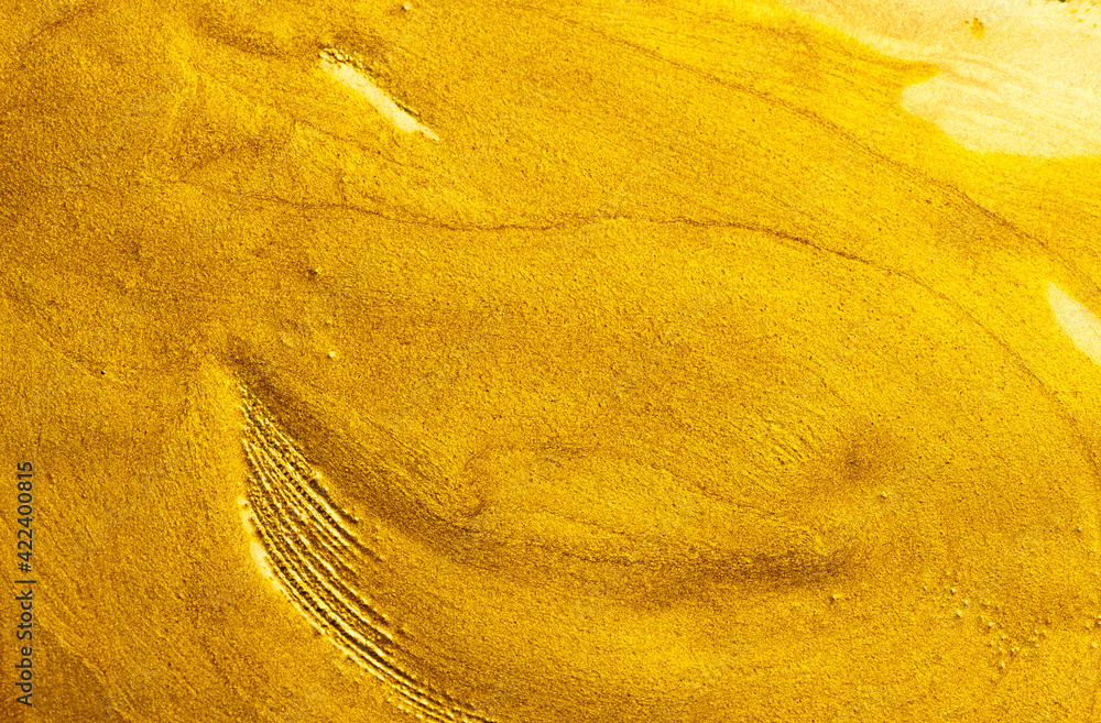 Metallic gold paint textured background Stock Photo