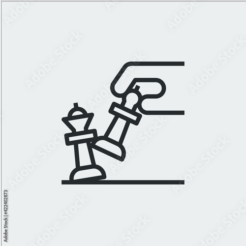 chess icon sign vector