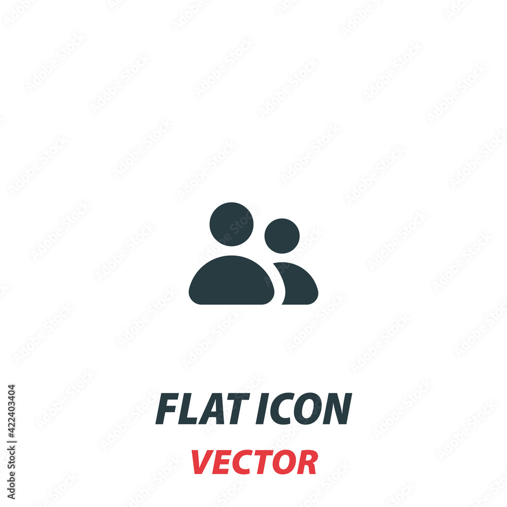 team icon in a flat style. Vector illustration pictogram on white background. Isolated symbol suitable for mobile concept, web apps, infographics, interface and apps design team icon in a flat style. Vector illustration pictogram on white background. Isolated symbol suitable for mobile concept, web apps, infographics, interface and apps design