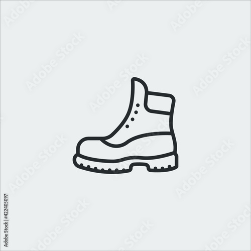 boot icon sign vector
