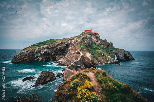 San Juan de Gaztelugatxe, monastery on island near San Sebastian Spain