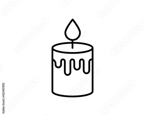 candle icon isolated sign symbol vector illustration - high quality black style vector icons