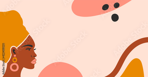 Banner of a female portrait of an African American