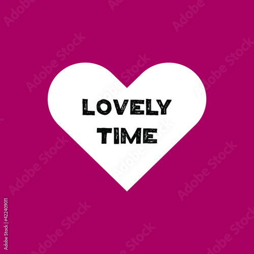 lovely time illustration in hearth vector eps 10