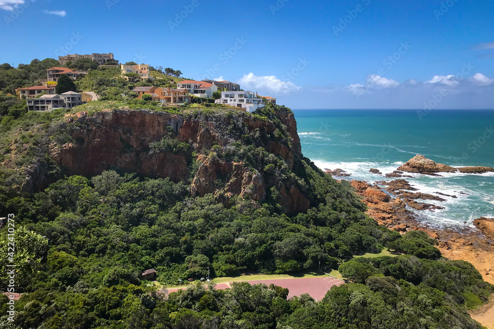 Luxury houses on Knysna Head with brilliant ocean view, South Africa.
