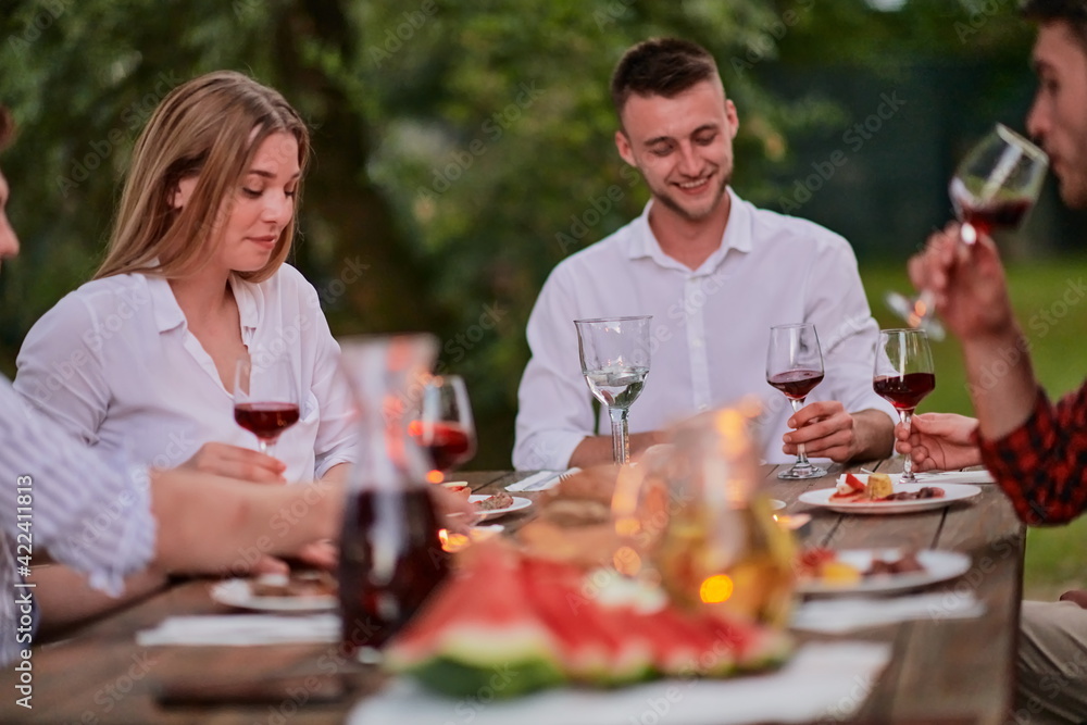 french dinner party on summer french dinner party on summer
