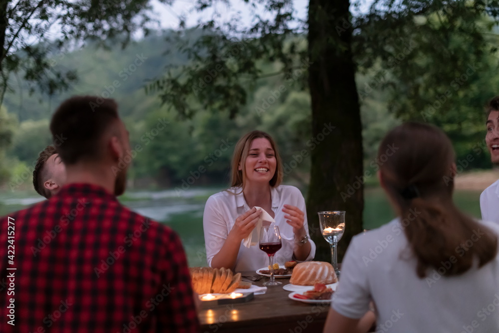 french dinner party on summer french dinner party on summer