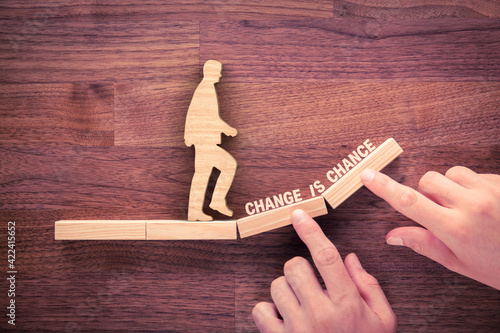 Change is your chance motivational concept