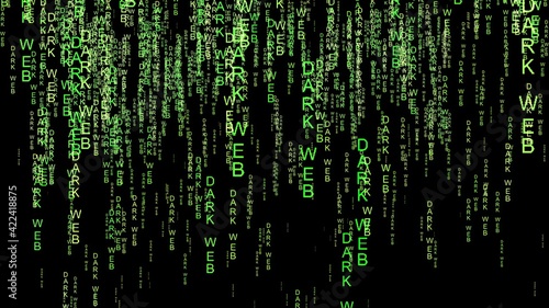Dark web code on the internet © alexskopje