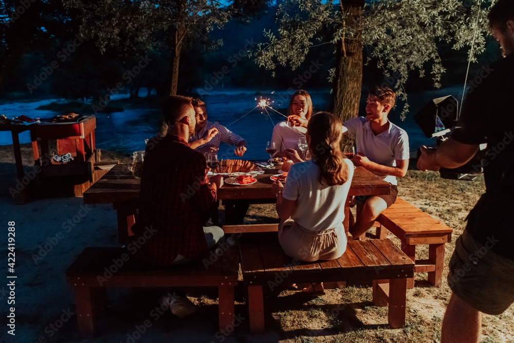 french dinner party on summer french dinner party on summer