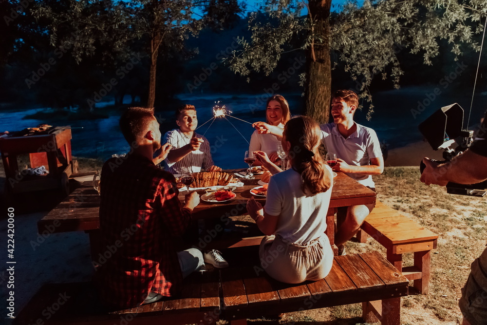 french dinner party on summer french dinner party on summer