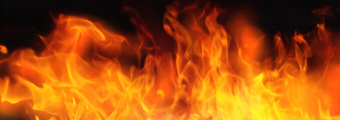 background - burning fire flames