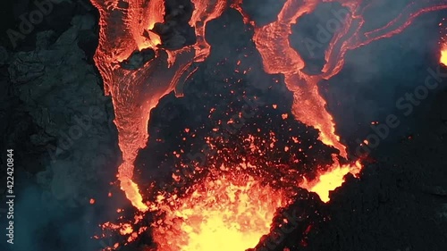Iceland volcano eruption of Mount Fagradalsfjall, Iceland.
 photo