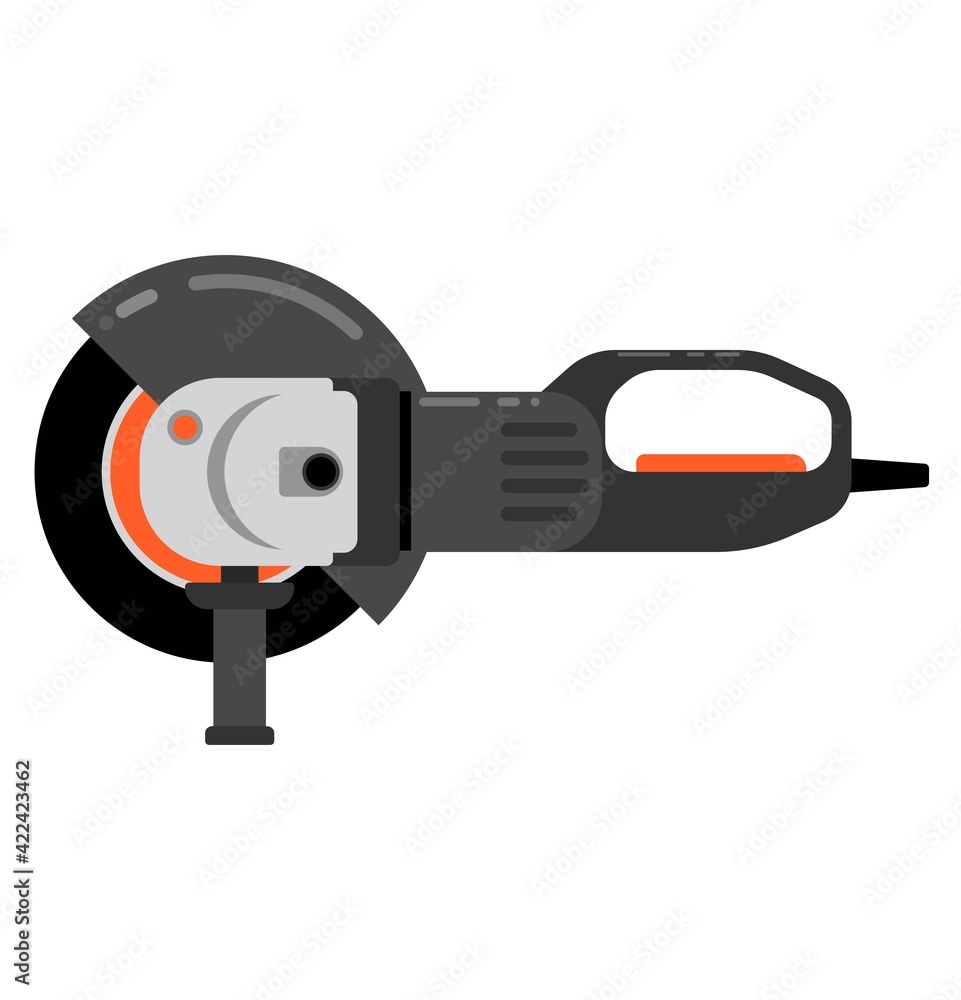 Electric sander icon flat electric sander vector Electric sander icon flat electric sander vector