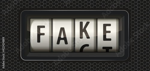 Obraz na plátně Lie detector - fake