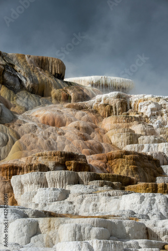USA, Wyoming. Palette Springs, Mammoth Hot Springs, Yellowstone National Park.