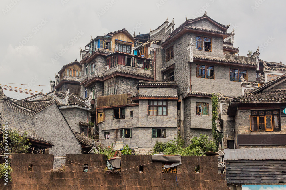 Fototapeta premium Old buildings in Fenghuang Ancient City, Hunan province, China