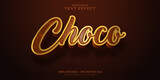 Choco text, editable text effect
