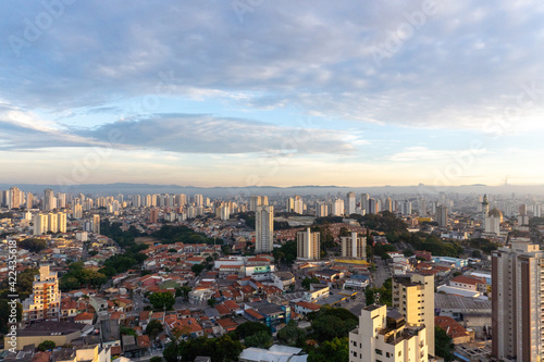 São Paulo City Metropolis Brazil Sunset Sunshine