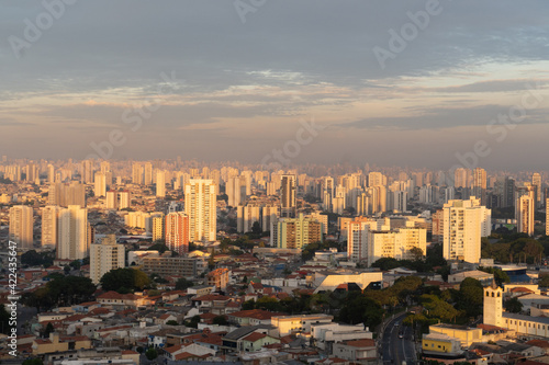 São Paulo City Metropolis Brazil Sunset Sunshine