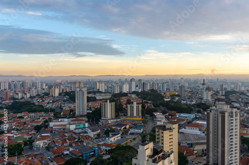 S  o Paulo City Metropolis Brazil Sunset Sunshine
