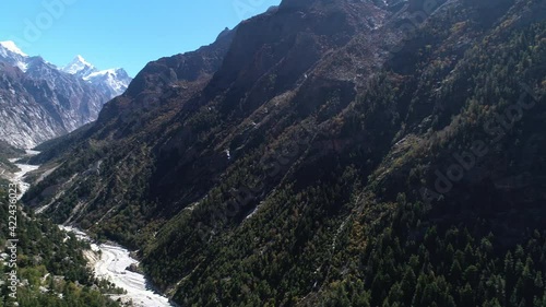 Wallpaper Mural Vallée de Gangotri dans l'État de l'Uttarakhand en Inde vue du ciel Torontodigital.ca