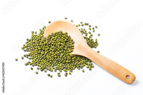 Mung bean isolated on white background