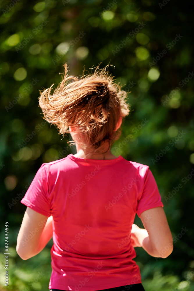 woman enjoying in a healthy lifestyle while jogging woman enjoying in a healthy lifestyle while jogging