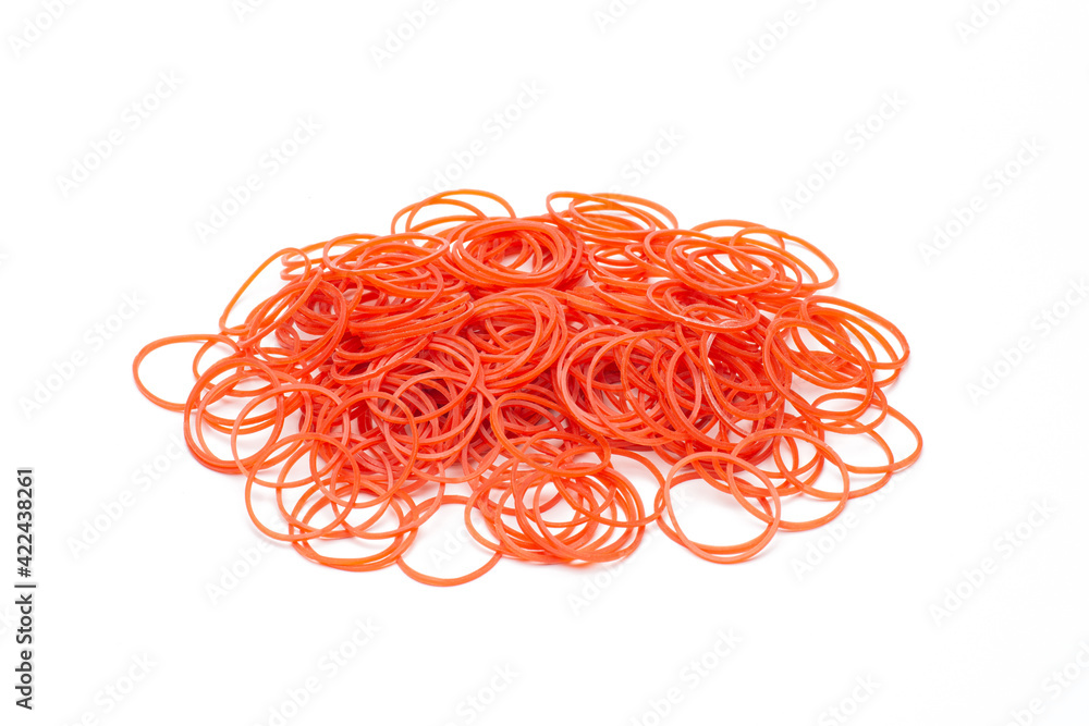 Rubber band isolated on white blackground Rubber band isolated on white blackground