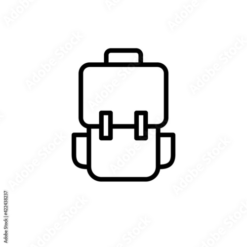 Bag icon vector illustration logo template for many purpose. Isolated on white background. photo