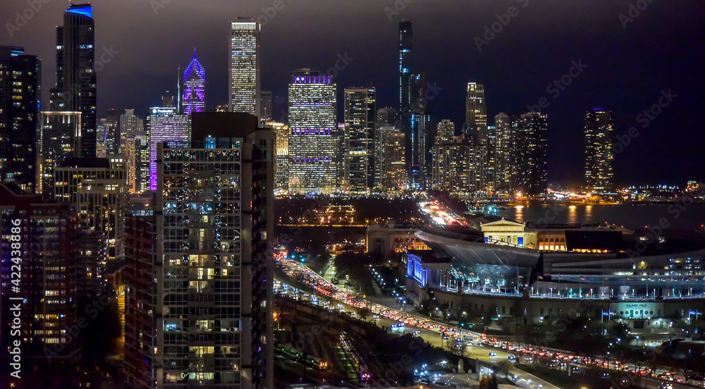 Obraz premium Urban night view 