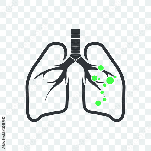 lungs logo design 
